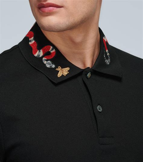 gucci duke shirt snake|gucci polo shirt snake collar.